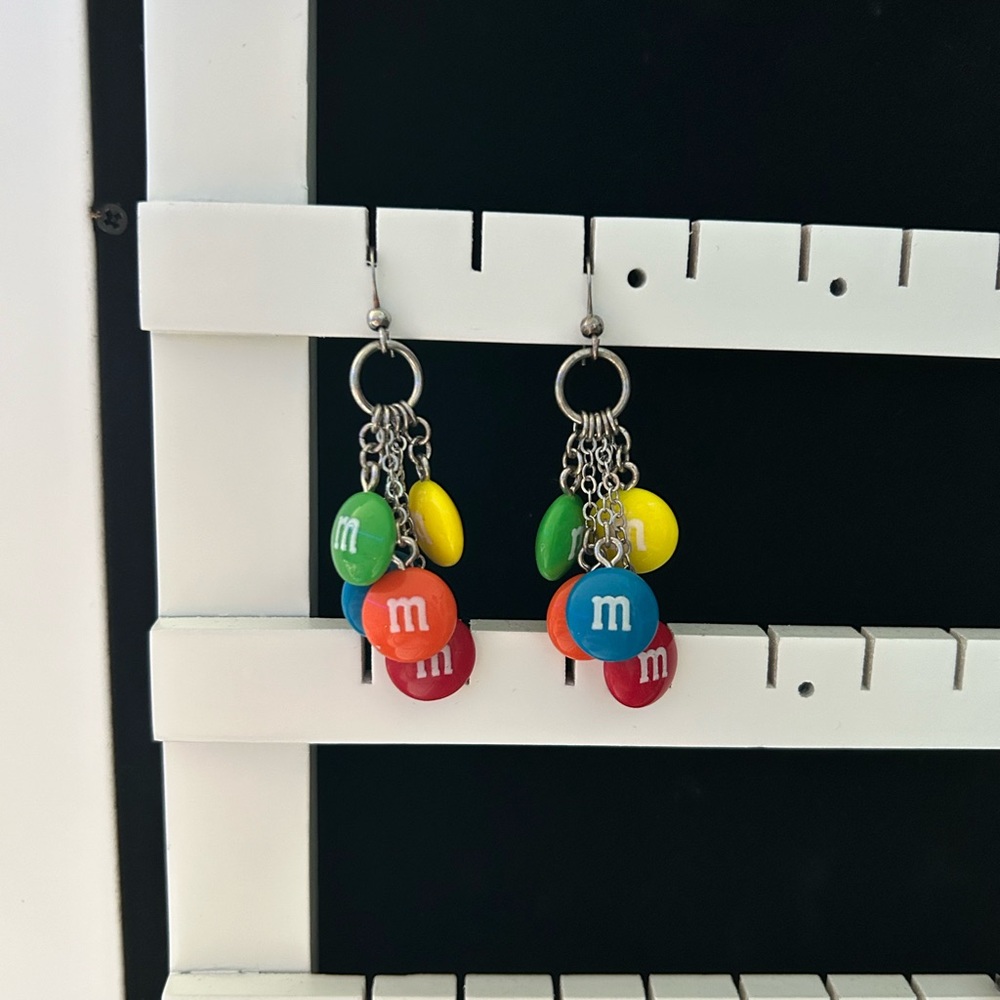 Claire’s M&M dangle earrings